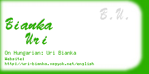 bianka uri business card